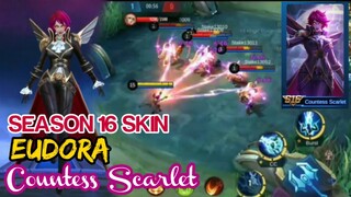 SEASON 16 EXCLUSIVE SKIN REWARD | EUDORA COUNTESS SCARLET | MOBILE LEGENDS