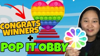 WHO WILL WIN THIS POP IT OBBY CHALLENGE | PRIZE ADOPT ME PET *ROBLOX TAGALOG* + CONGRATS WINNERS