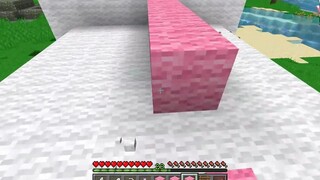 HEBI THỬ THÁCH 24 GIỜ SỐNG TRONG NGÔI NHÀ KỲ NHÔNG MINECRAFT_1 NGÀY HEBI KHÁM PH
