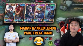 RANKED BARENG LEMON + RRQ HOSHI, LEMON PAKE FREYA TANK ! WKWKW - Mobile Legends