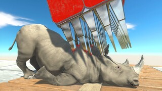 Can Someone Pass by Dangerous Spike Hammer - Animal Revolt Battle Simulator