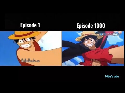 One piece opening comparison Epi 1 x Epi 1000