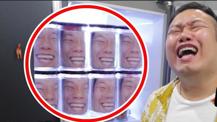 Aku menyembunyikan 30 "kepala" dan membuat teman sekamarku ketakutan. Dia tampak sangat bahagia! ! !