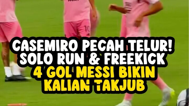 Messi cetak rekor 4 goal dalam 1 laga