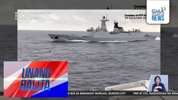 Pagpasok ng Chinese Navy warship sa exclusive economic zone ng Pilipinas,... | Unang Hirit