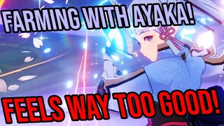 GODLY Artifact in just 520 Resin?? Chill Ayaka Farming Session - Genshin Impact