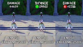 Nahida: 1500 EM vs 250 Crit DMG - Which is the Best Build for Nahida?