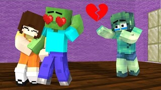 Monster School: Poor Zombie Girl Broken Heart and bad Squid Doll - Sad Story | Minecraft Animation