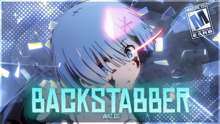 Rem Re:zero😈🔥 | Backstabber | [AMV/EDIT] 4k