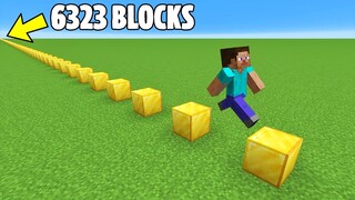 Jumping 6323 Blocks to Break a Minecraft Record