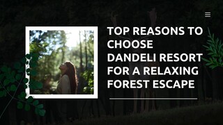 Top Reasons to Choose Dandeli Resort for a Relaxing Forest Escape