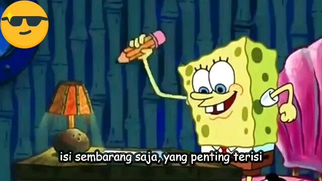 meme spongebob : detik detik terakhir olimpiade kimia online