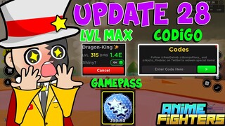 UPDATE 28 ANIME FIGHTERS CODES ROBLOX *NUEVO CODIGO* NUEVO GAMEPASS