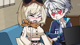 Good brothers who grew up together, meet again but become beautiful girls of school beauty level