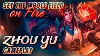 Settings the Whole Map on Fire | Zhou Yu Gameplay | Best Mage | Honor of Kings | HoK