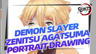 Let's Draw A Portrait Of Zenitsu Agatsuma For Profile Picture_1