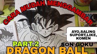 CARA YG sangat sangat sangat mudah untuk membuat manga dragonball part.2