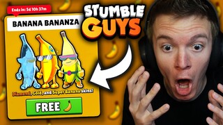 *NEW* FREE BANANA SKINS IN STUMBLE GUYS! (DIAMOND, GOLD, AND SUPER)