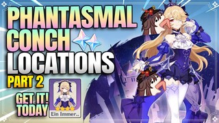 FREE Fischl Outfit/Skin!! - All Phantasmal Conch Locations Part 2 -【Genshin Impact】