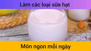 Làm các loại sữa hạt