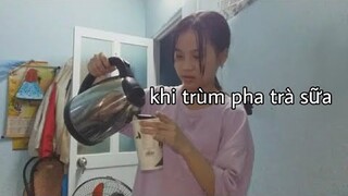 pha trà sữa