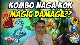 KOMBO META NAGA MAGIC DAMAGE MUSUH AUTO PUSING KENA SEDOT METEOR!! | Magic Chess Indonesia