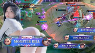 PAKE BUILD IXIA INI MASUK TURET BASE MUSUH ? NGK MASALAH - IXIA MLBB GAMEPLAY