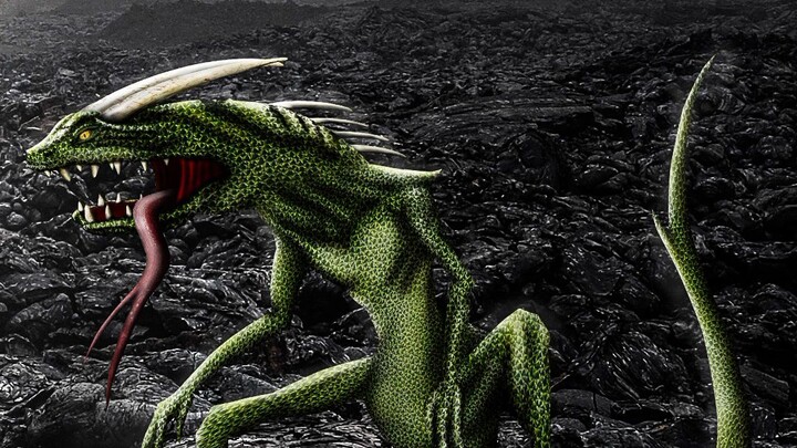 Realistified Reptilian Creature #3|Drawing Into Reality