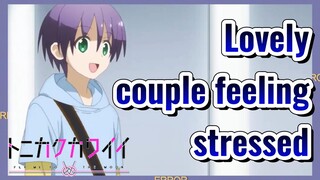 Lovely couple feeling stressed