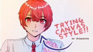 Pertama kali Nyobain mode Canvas Layer pada Ibispaintx😱!! Gimana sih Hasilnyaa🤔🥴
