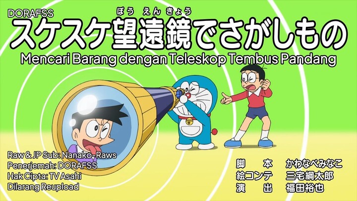 Doraemon 936 AB Sub Indo & Eng Terbaru: Mencari dengan Teleskop Tembus Pandang & Hati-Hati Kalau Be