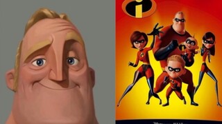 Saya (Mr. Incredible) menonton "The Incredibles" 1