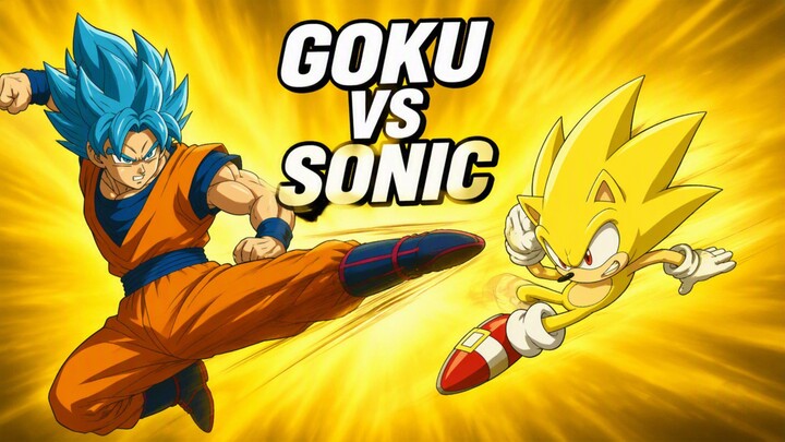 🔥 GOKU VS SONIC – EPIC BATTLE! ⚡