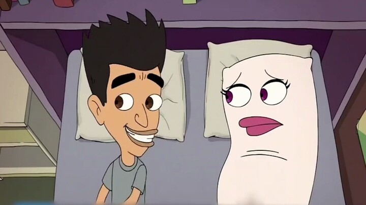 This guy is crazy—he actually treats the pillow at home like his girlfriend!