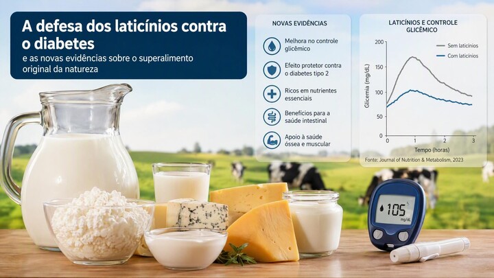 Evidências dos laticínios sobre diabetes