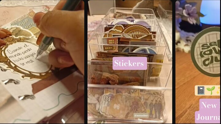 Restocking stickers for our next journaling session 🌸☕ | Chat & Paper crafts ASMR