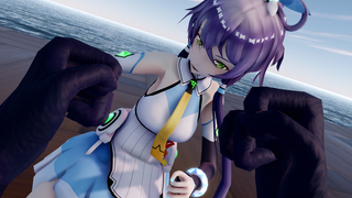 【第一人称视角/MMD】跟天依切磋一下