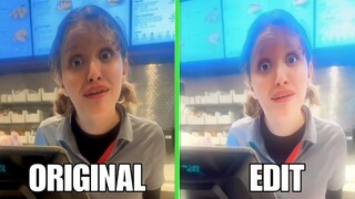 No Chick Fil A Sauce Girl ORIGINAL vs EDIT