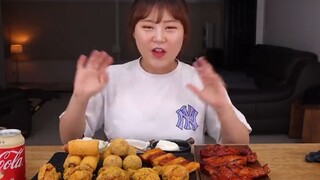 mukbang gà rán và đồ ăn nhanh các loại #food