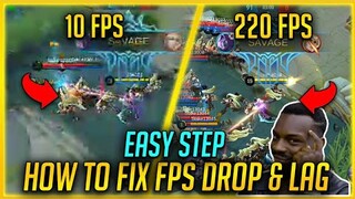 HOW TO FIX FPS DROP / LAG GRAPHICS IN EASY STEP 2020 - Mobile Legends