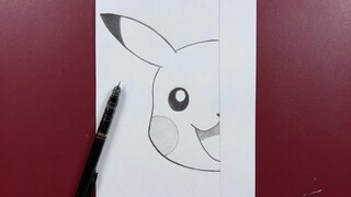 Easy Pokémon sketch | how to draw peekatchu step-by-step