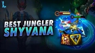 Shyvana Tetap Pilihan JUNGLE TERBAIK, Shyvana Solari Critical 🥶 - Wild Rift Kurohiko