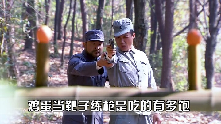 A martial arts master uses eggs as shooting targets—how full must he be to waste eggs like that!