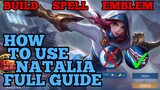 How to use Natalia guide & best build mobile legends ml 2021