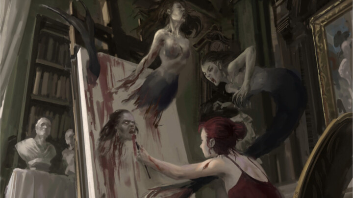 หนูน้อยหมวกแดงวาดรูปนางเงือกให้ทุกคน ชอบกันไหมคะ?