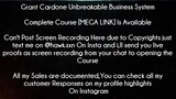 Grant Cardone Unbreakable Business System Course download