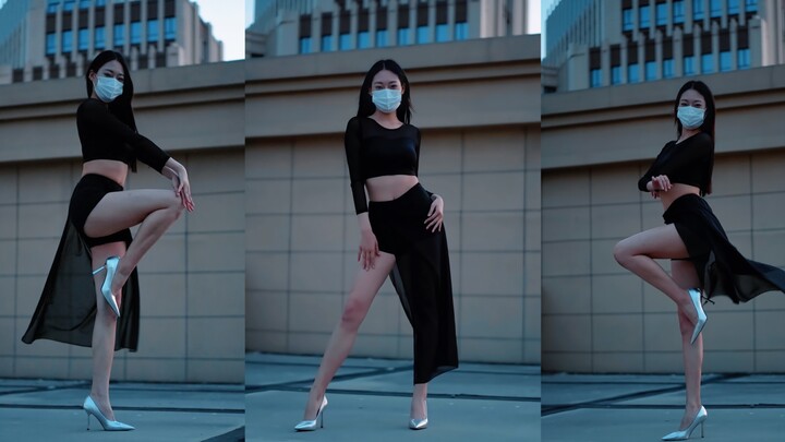 Mature Lady Style Outfit Change — Something Cover Dance