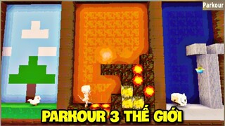 MEOWPEO TRẦM CẢM VỚI MAP PARKOUR 3 THẾ GIỚI CỦA NGƯỜI THÁI LAN SIÊU LÚ TRONG MINI WORLD MINI GAME