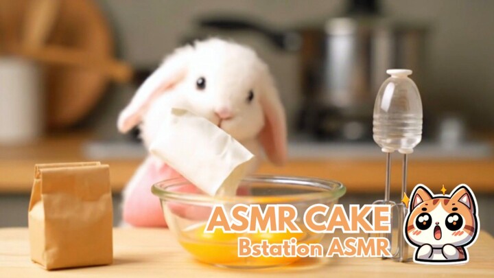 🍰 ASMR BIKIN KUE BERSAMA KELINCI IMUT🎙️