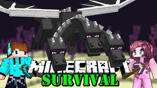 ENDER DRAGON KEPALA TIGA MEMANG BUKAN NAGA BIASA !! Minecraft Survival Bucin [#16]